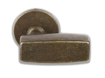 LANGHE - Bronze door handle on rose by GIARA ART DESIGN-BRONZE - view 3